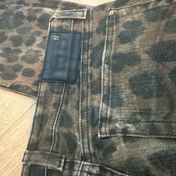 Leopard Print Women's R13 Edgy Rustic Jeans - Picture 10 of 10